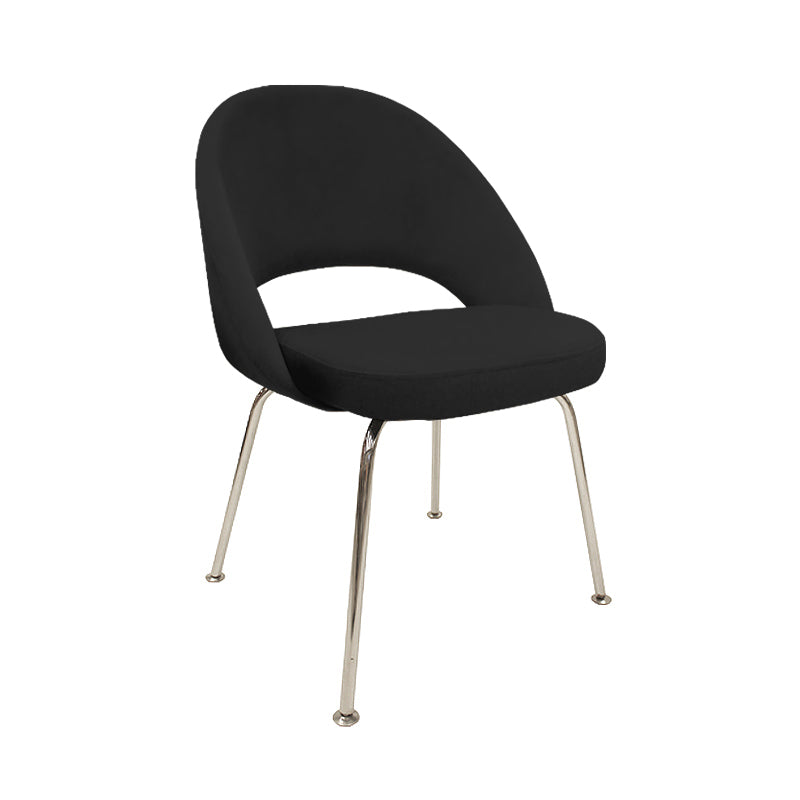 Silla Saarinen Tub Eco Cuero, Base Cromo o Negra